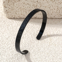 Black Ayatul Kursi Islamic Bracelet Black Plated