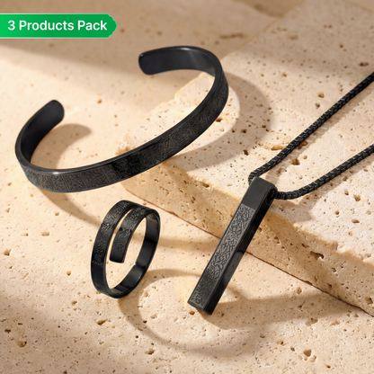 Ayatul Kursi Ramadan Black Combo – 3 Products in One Pack